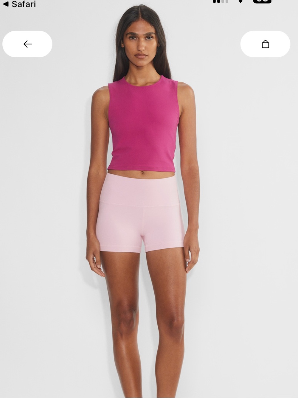 BLACK Aritzia BUTTER Essential Muscle Tee